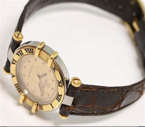 ladies omega watches with leather strap|genuine omega straps.